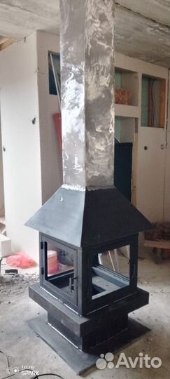 Камин подвесной