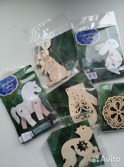 Деревянные игрушки-заготовки (сувениры)