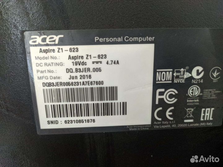 Моноблок Acer 22