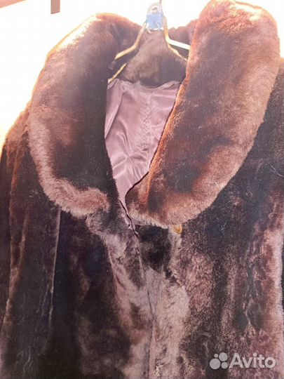 Шуба из цигейки