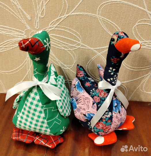 Игрушка, сувенир, гусь, ручная работа