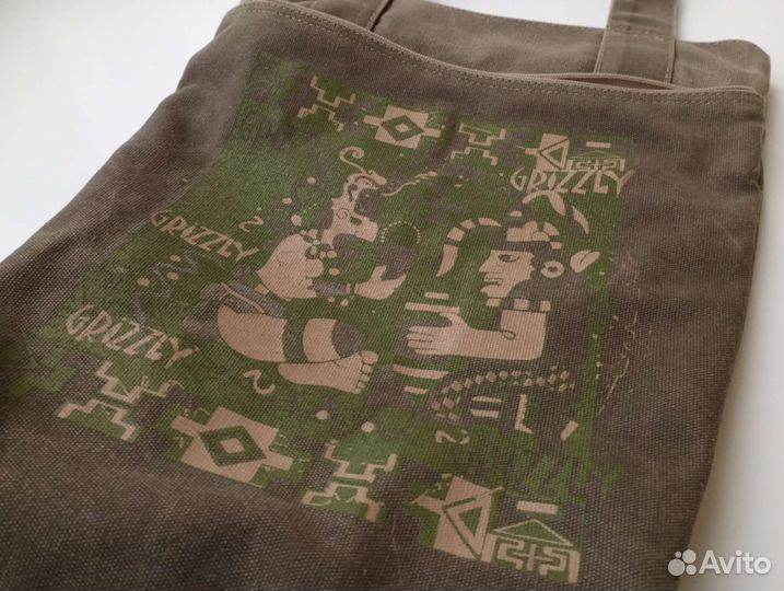 Шопер коричневый с молнией