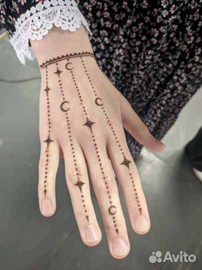 Мехенди, роспись хной, временные тату