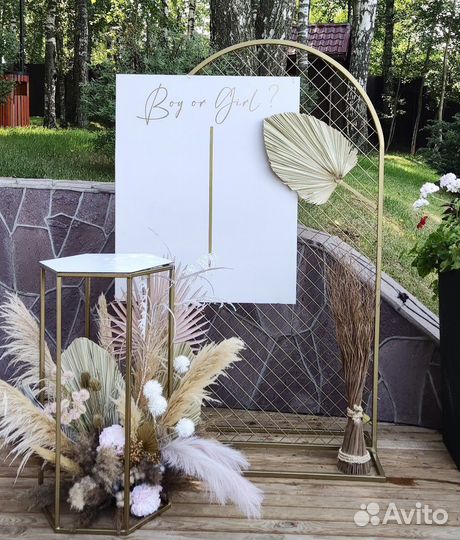 Фотозона гендер пати