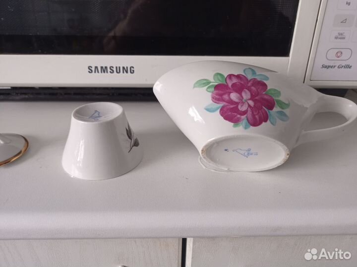 Солонка и соусник Дулево,винтаж