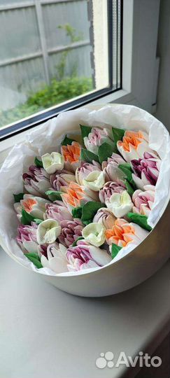 Тюльпаны из зефира Москва Балашиха