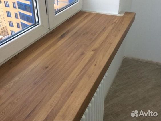 Подоконник деревянный