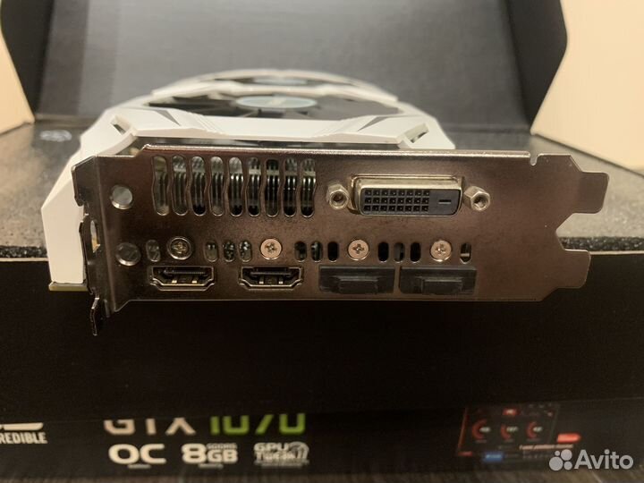 Видеокарта Asus geforce gtx 1070 8gb