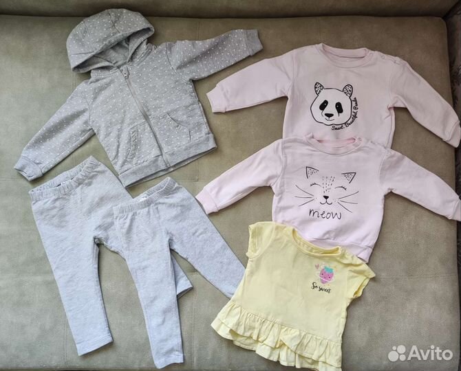 Вещи пакетом/джемпера, штаны, футболка р.74