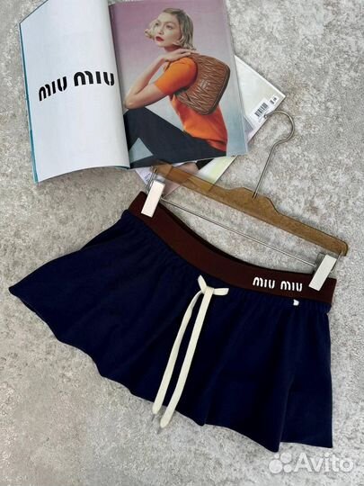 Юбка шорты Miu Miu хит 2024