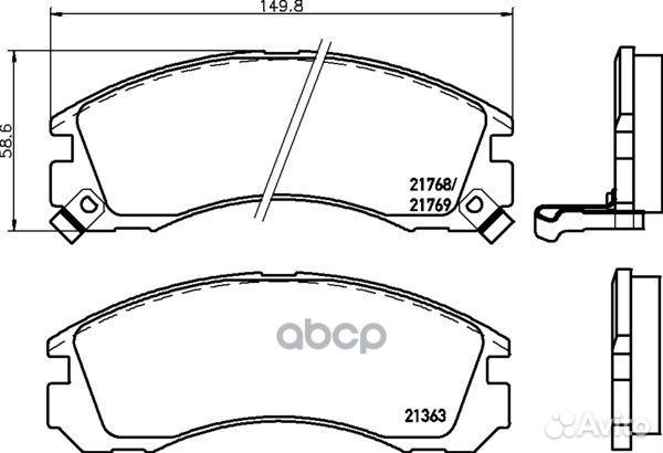 Колодки тормозные дисковые перед (PF-3233)