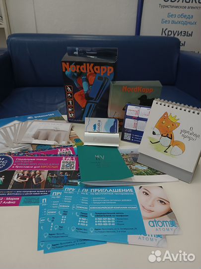 Печать визиток, листовок, буклетов, календарей, ка