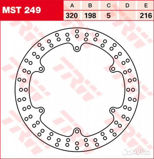 Тормозной диск MST249