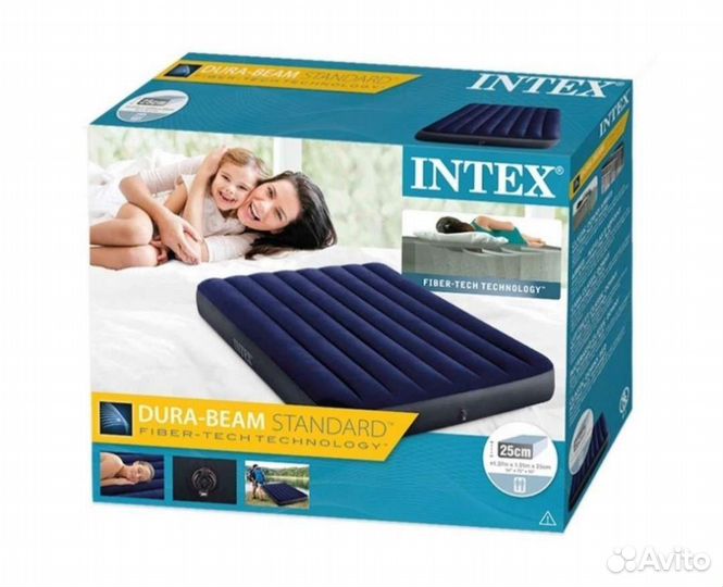 Матрас надувной intex classic