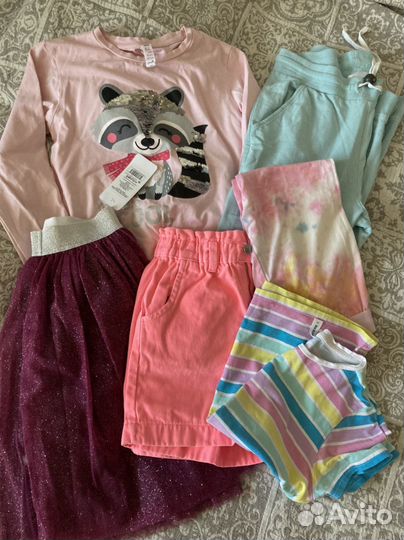 Летние вещи пакетом на девочку 146