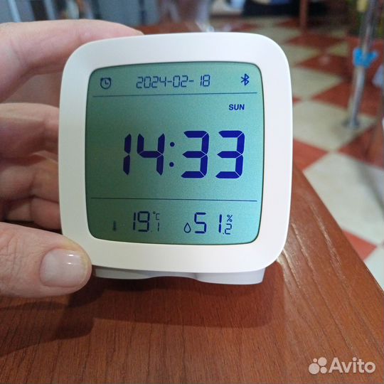 Умный будильник xiaomi термометр гигрометр