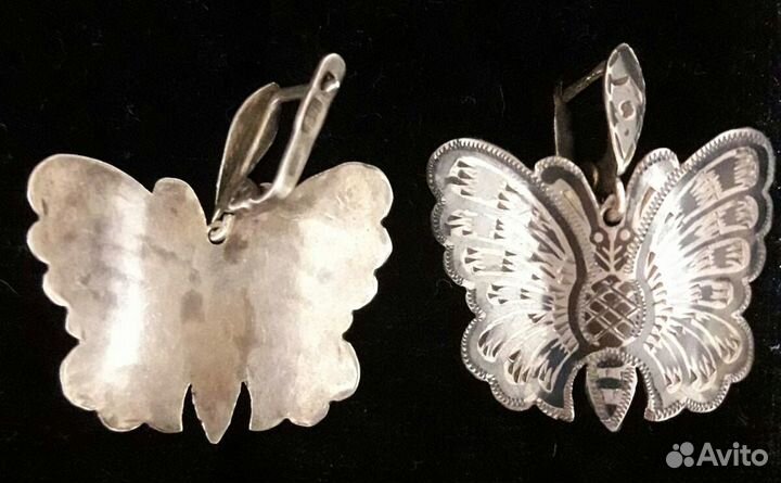 Серьги серебро (времен СССР)