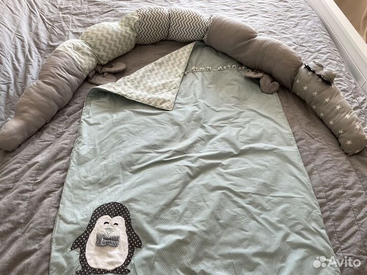 Подушка валик Крокодил