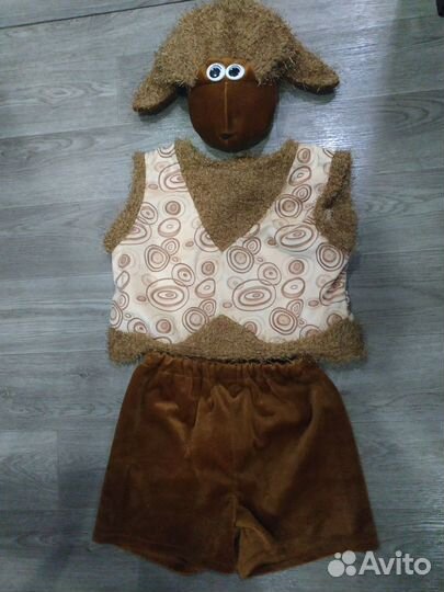 Новогодний костюм, костюм барана, барашки