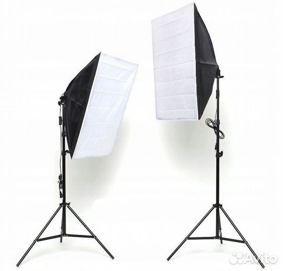 Комплект софтбоксов + лампы и сумка