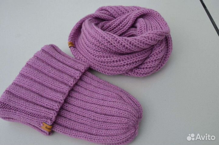 Комплект шапка и снуд