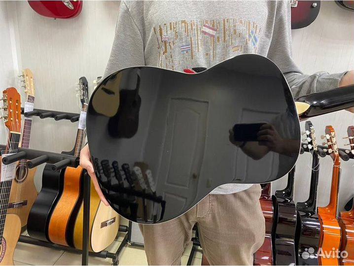 Veston F-38/BK - гитара акустическая, цвет чёрный