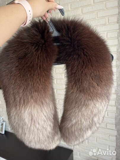 Меховой воротник песец