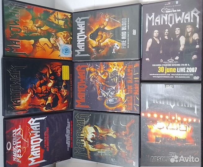 DVD/Music/Seal -Manowar- 8 DVD концерты и клипы