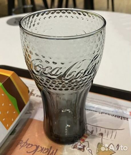 Бокал стакан Coca-Cola и Baccardi