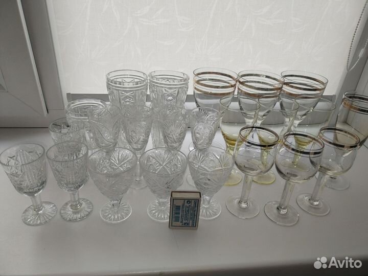 Хрустальная посуда СССР(рюмки)
