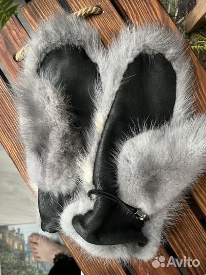 Рукавички из натуральной норки