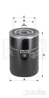 Фильтр масляный mann-filter w 610/6 (w6106)
