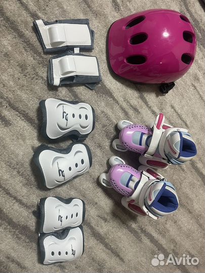 Ролики раздвижные для девочки новый