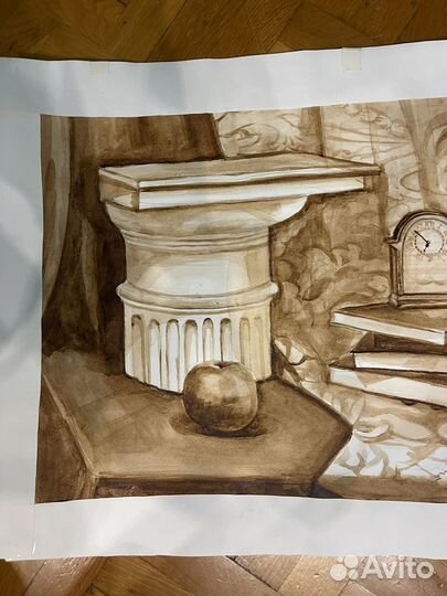 Натюрморт акварель