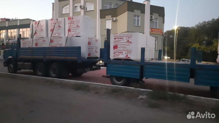 Услуги камаза с прицепом. лесовоз