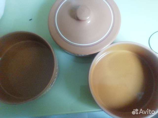 Емкости керамические для холодного. 3 штуки