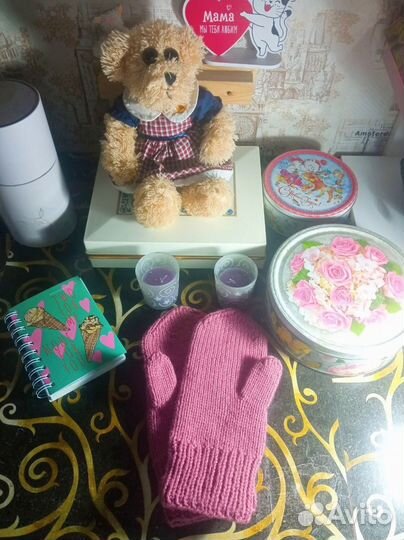 Варежки полушерсть