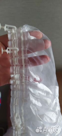 Тюль белая бу