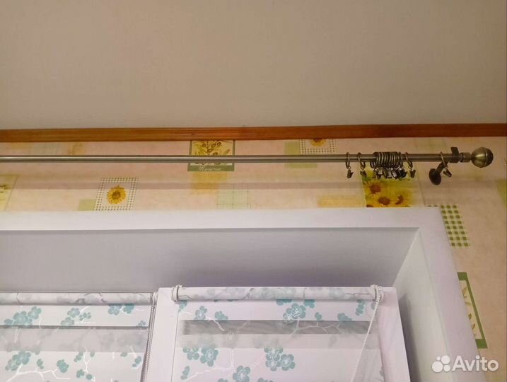 Тюль с карнизом