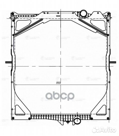Радиатор охл. LRC1074 luzar