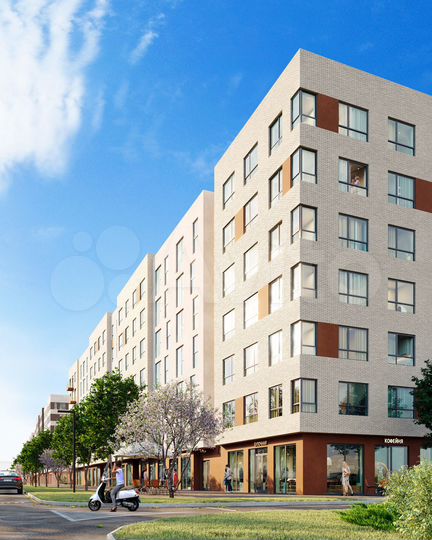 2-к. квартира, 67 м², 4/7 эт.