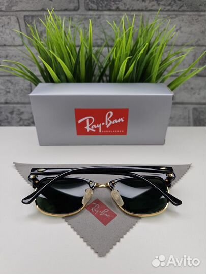 Очки Ray Ban Clubmaster 3016 W0366 Зеленые