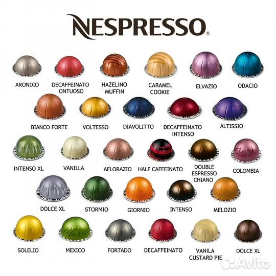 Кофе в капсулах Nespresso Vertuo, Intenso, 10 капс
