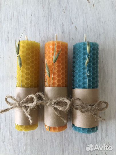 Свечи из вощины и боксы