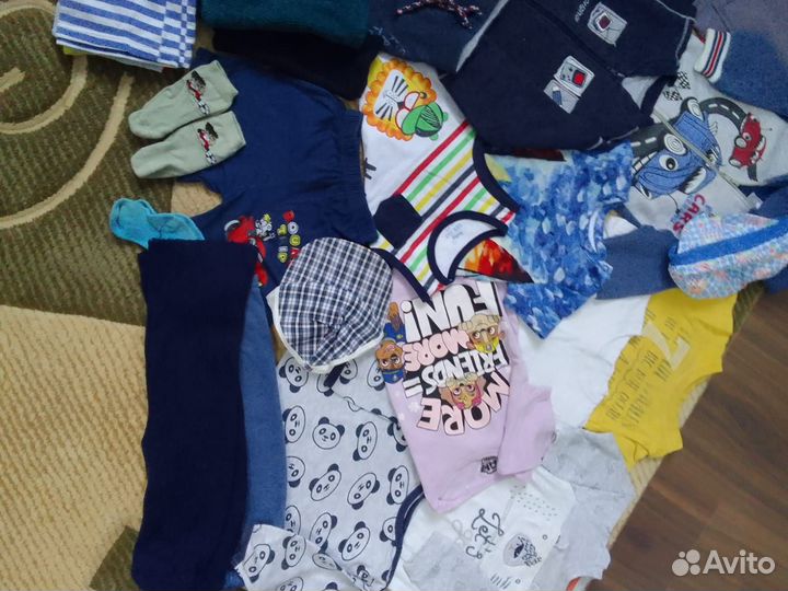 Пакет вещей на мальчика на весну 68-80
