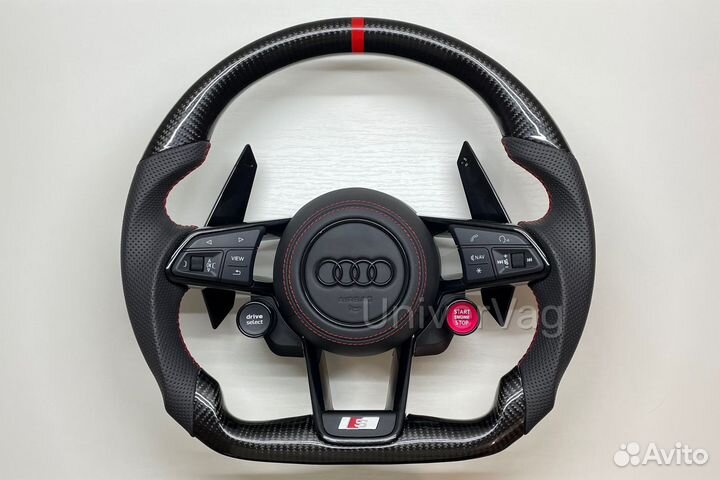 Руль Audi карбон в стиле TT/R8