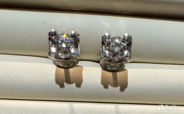 Золотые Серьги с Бриллиантами 0,35ct