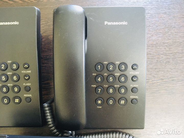 Телефон panasonic KX-TS2350RUB (черный)