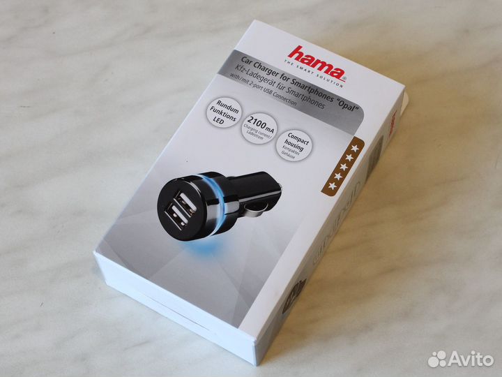 Автомобильное зарядное устройство Hama
