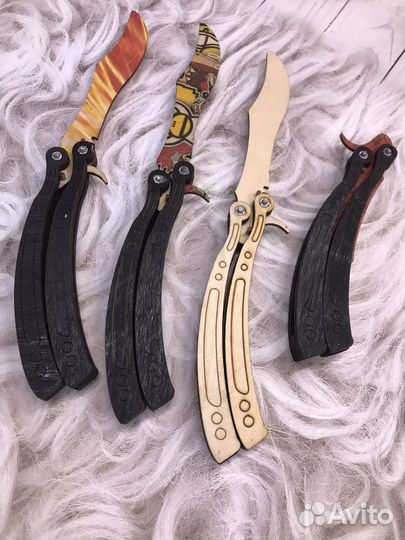 Нож тренировочный - бабочка